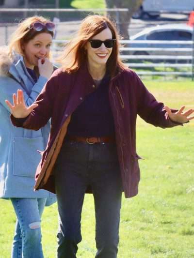 Jessica Chastain The Savant Maroon Jacket