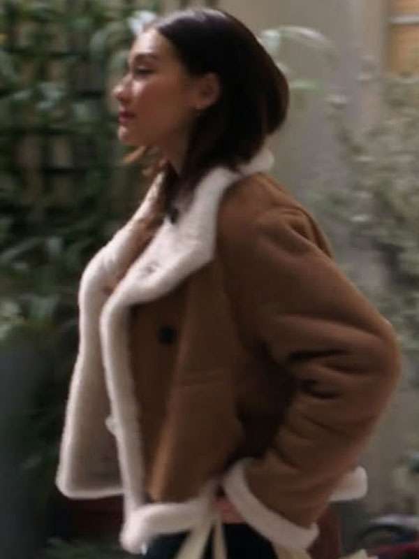 The Summer I Turned Pretty 2025 Lola Tung Suede Leather Jacket
