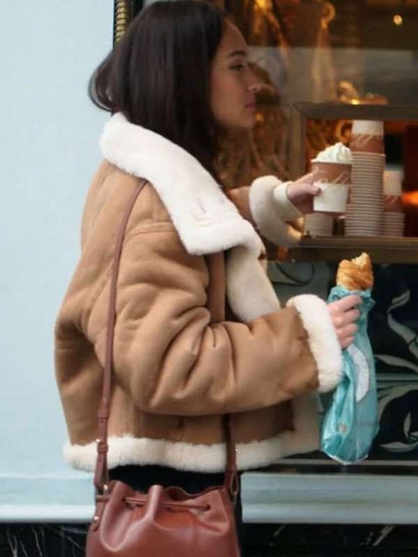 The Summer I Turned Pretty S03 Lola Tung Suede Leather Jacket