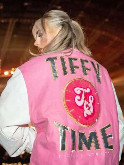 Tiffy Time Tiffany Stratton Varsity Bomber Jacket