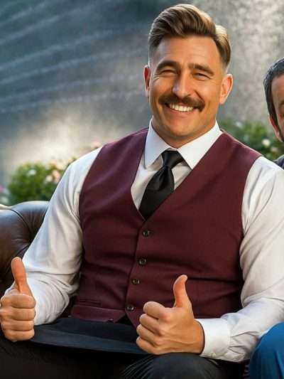 Happy Gilmore 2 2025 Travis Kelce Maroon Vest