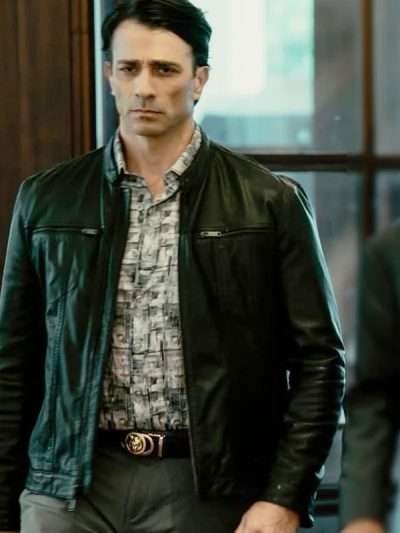Vince Antonacci Tulsa King Black Leather Jacket