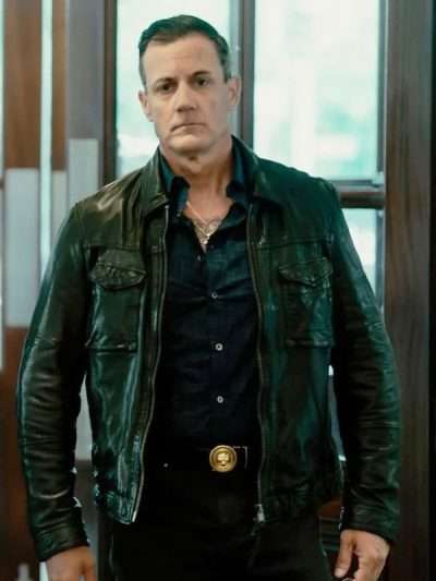 Armand Truisi Tulsa King Black Leather Jacket