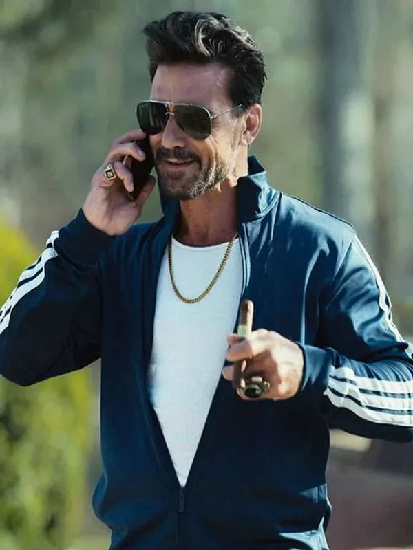 Bill Bevilaqua Tulsa King Blue Track Jacket