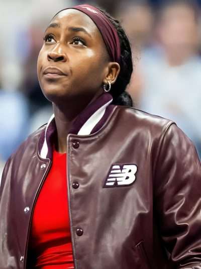 US Open 2025 Coco Gauff Leather Jacket