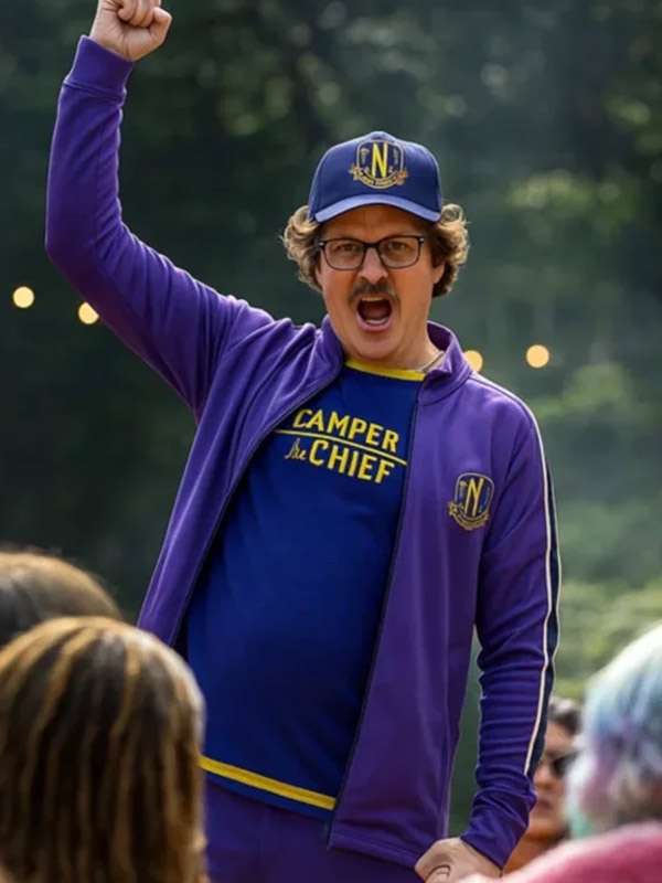 Wednesday 2025 Barry Dort Purple Track Jacket