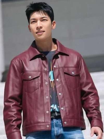Bad and Crazy Wi Ha-joon Maroon Jacket