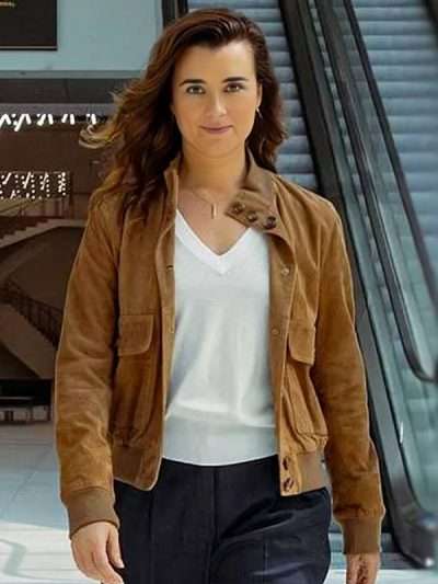 NCIS Tony and Ziva S02 Ziva David Brown Bomber Jacket