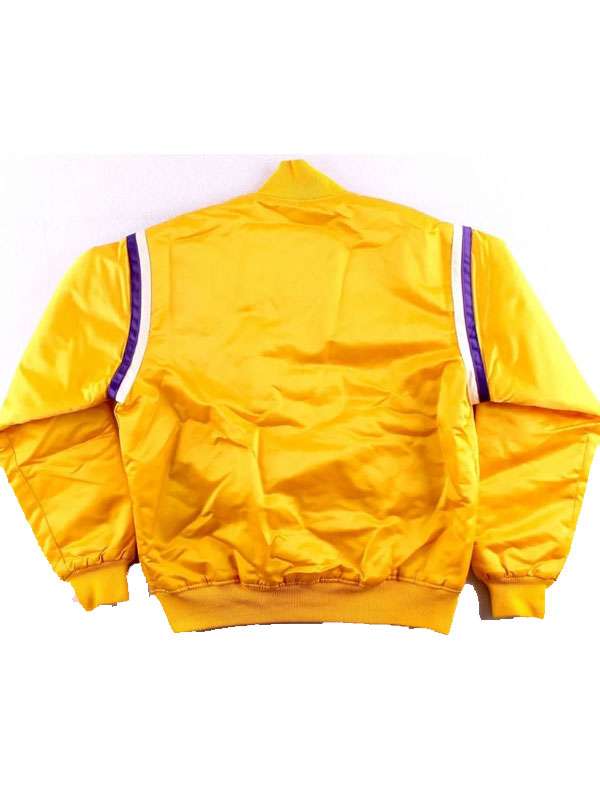 80s Lakers Los Angeles Satin Bomber Jacket