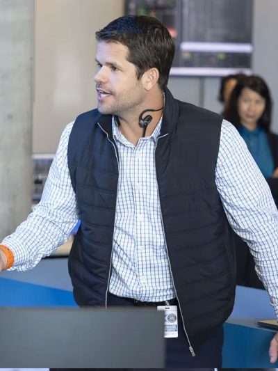 9-1-1 S09 Max Carver Black Puffer Vest