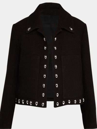 9-1-1 2025 May Grant Black Studded Jacket