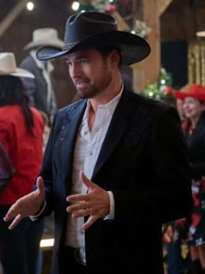 A Royal Montana Christmas 2025 Warren Christie Black Blazer