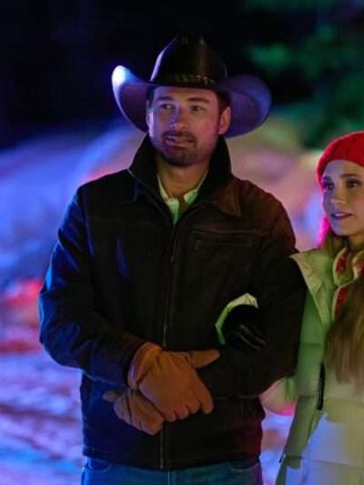 A Royal Montana Christmas 2025 Warren Christie Leather Jacket