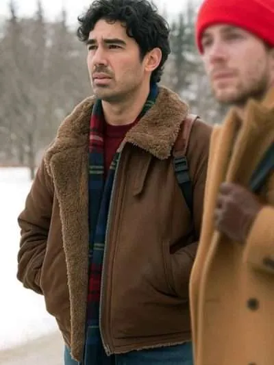 Joe Jonas A Very Jonas Christmas Shearling Jacket