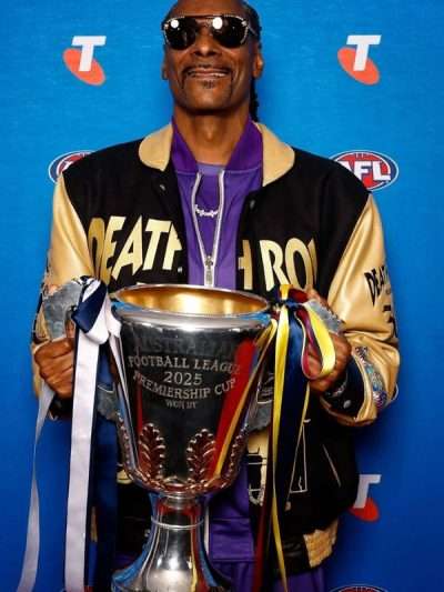 AFL 2025 Grand Final Snoop Dogg Varsity Jacket