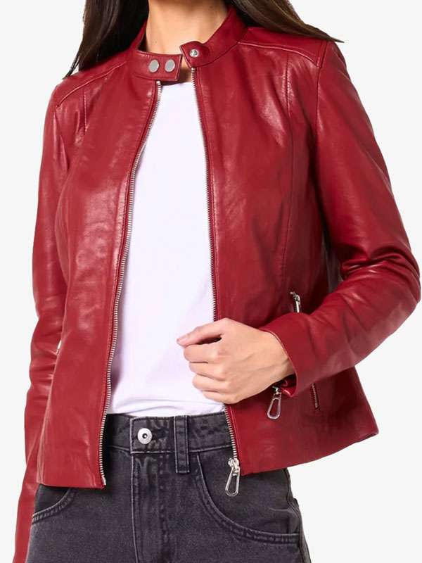Amanda Arcuri Sheriff Country Leather Jacket - Image 3
