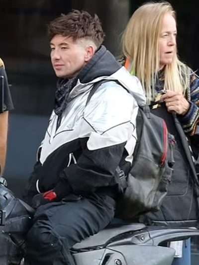 Barry Keoghan Crime 101 Black and Silver Jacket