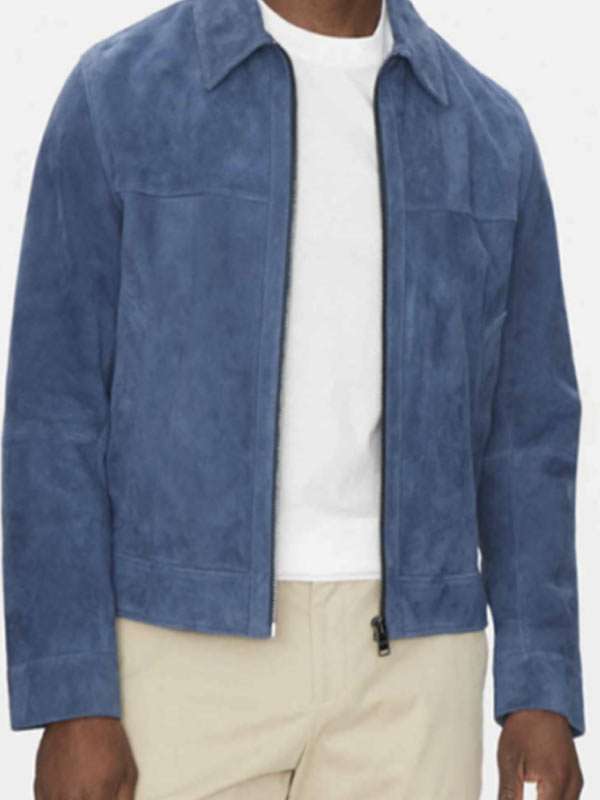 Beyond the Gates S01 Ted Richardson Blue Suede Jacket