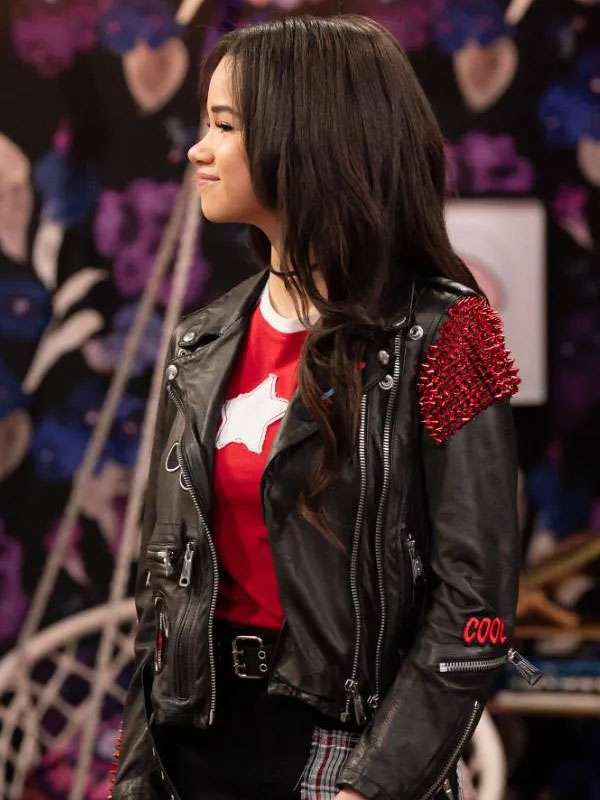 Billie Wizards Beyond Waverly Place Biker Leather Jacket