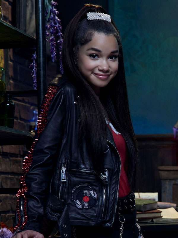Billie Wizards Beyond Waverly Place Black Biker Leather Jacket