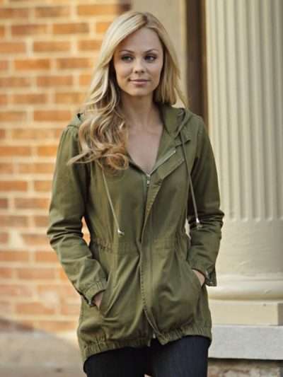 Elena Michaels Bitten Green Cotton Jacket