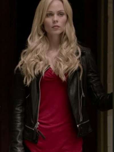 Elena Michaels Bitten Black Leather Jacket