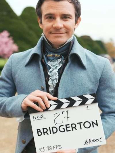 Bridgerton 2026 Benedict Bridgerton Blue Wool Coat