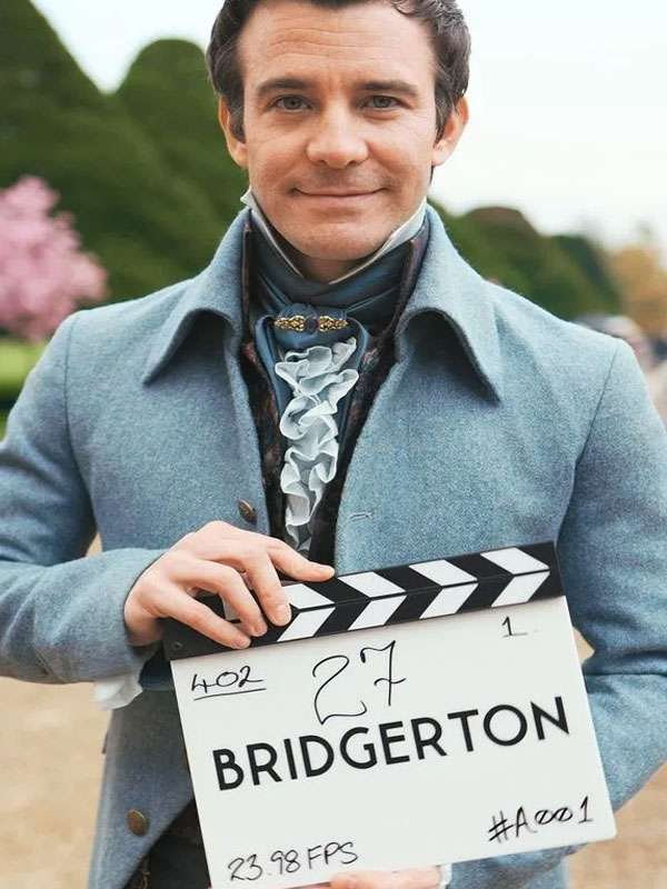 Bridgerton 2026 Benedict Bridgerton Blue Wool Coat