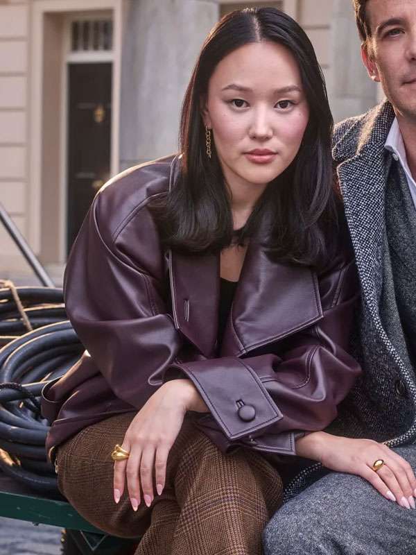 Sophie Baek Bridgerton S04 Leather Trench Coat