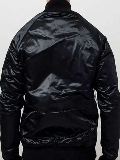Charlotte Hornets Black Satin Jacket