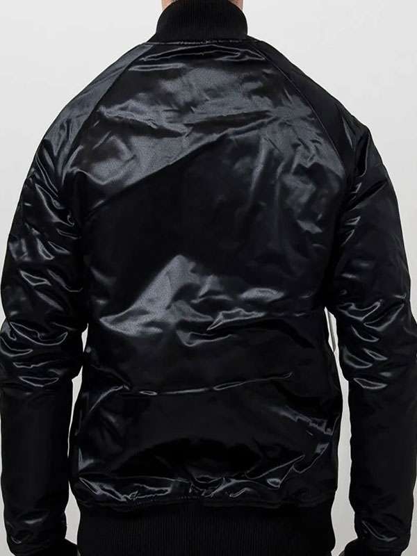 Charlotte Hornets Black Satin Jacket