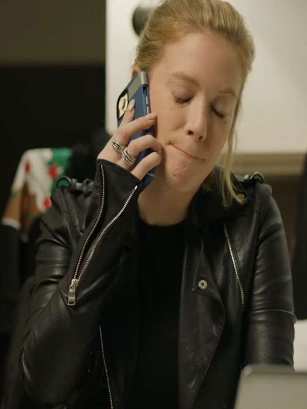 Christmas in Mistletoe 2025 Kabby Borders Black Leather Jacket