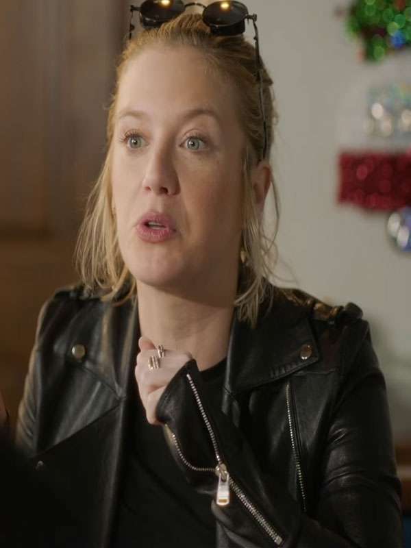 Christmas in Mistletoe 2025 Kabby Borders Biker Leather Jacket