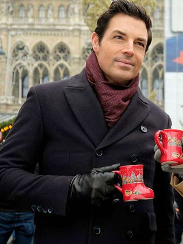 Christmas in Vienna Brennan Elliott Black Wool Coat