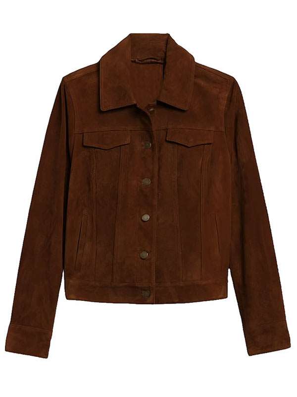 Criminal Minds S18 Emily Prentiss Brown Suede Jacket