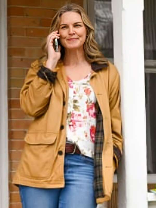 Crossroad Springs 2025 Aunt Amy Hamilton Brown Cotton Jacket