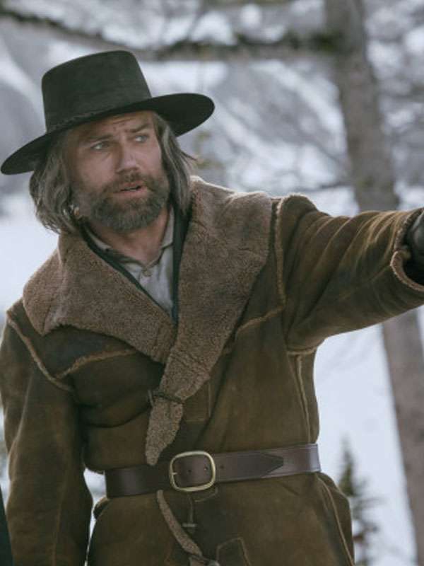 Cullen Bohannon Hell on Wheels Brown Suede Leather Coat