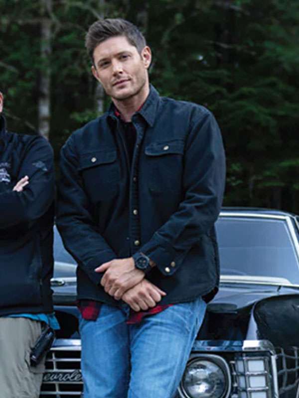 Dean Winchester Supernatural Black Cotton Shirt Jacket