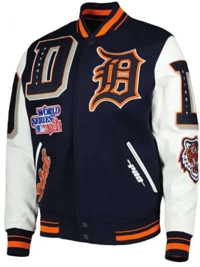 Virginia State University Patches Orange Varsity Jacket