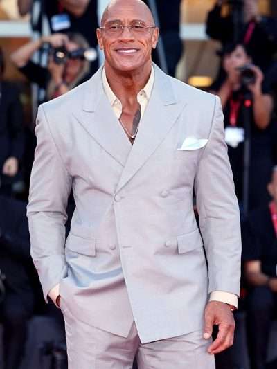 The Smashing Machine 2025 Premiere Dwayne Johnson Suit