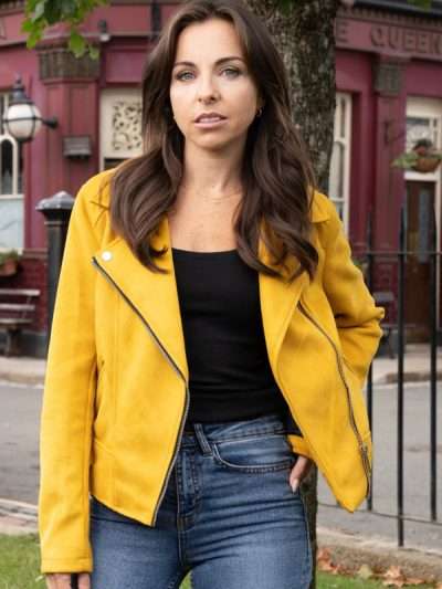 Louisa Lytton EastEnders Yellow Leather Jacket