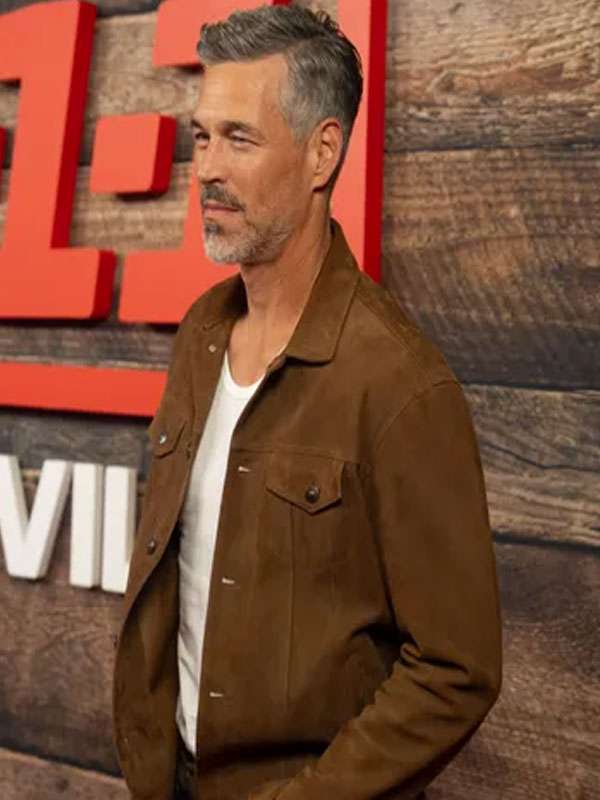 Eddie Cibrian 9-1-1 Nashville 2025 Brown Jacket