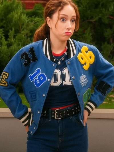 Electric Bloom Carmen B. Sanchez Blue Denim Jacket