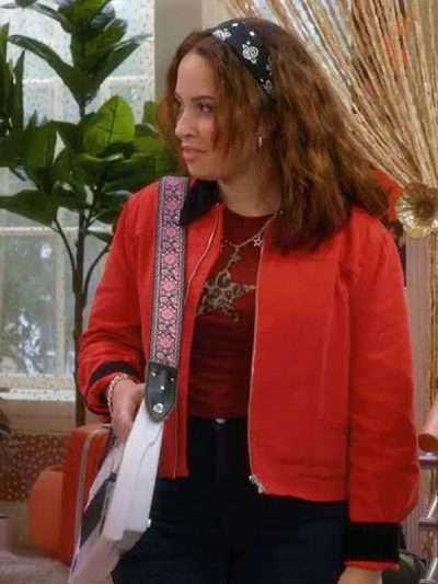 Electric Bloom Carmen B. Sanchez Red Cotton Jacket