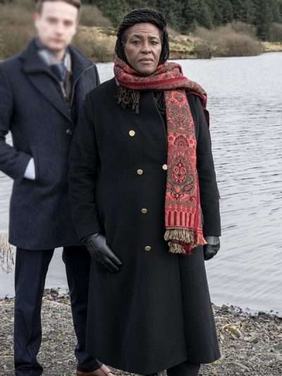 TV Series Ellis DCI Ellis Black Long Coat