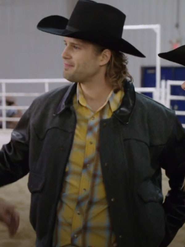 Heartland S10 Caleb Odell Grey and Black Bomber Jacket