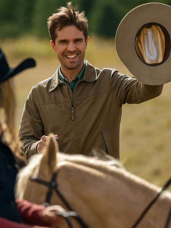 Inspired by: Graham Wardle External Material: Cotton Fabric Inner: Viscose Lining Front: Zipper Closure Collar Shirt Style Collar Color: Brown Pockets: Two at Front and Two Inside Sleeves: Full-length Sleeves