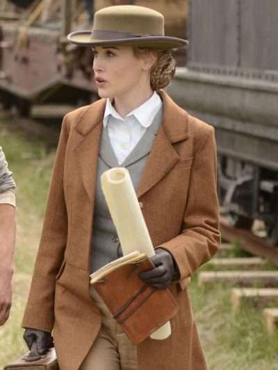 Hell on Wheels Dominique McElligott Brown Coat