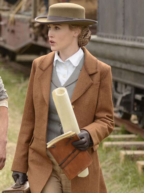 Hell on Wheels Dominique McElligott Brown Coat