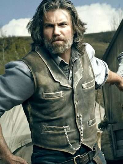 Hell on Wheels S02 Cullen Bohannon Distressed Leather Vest